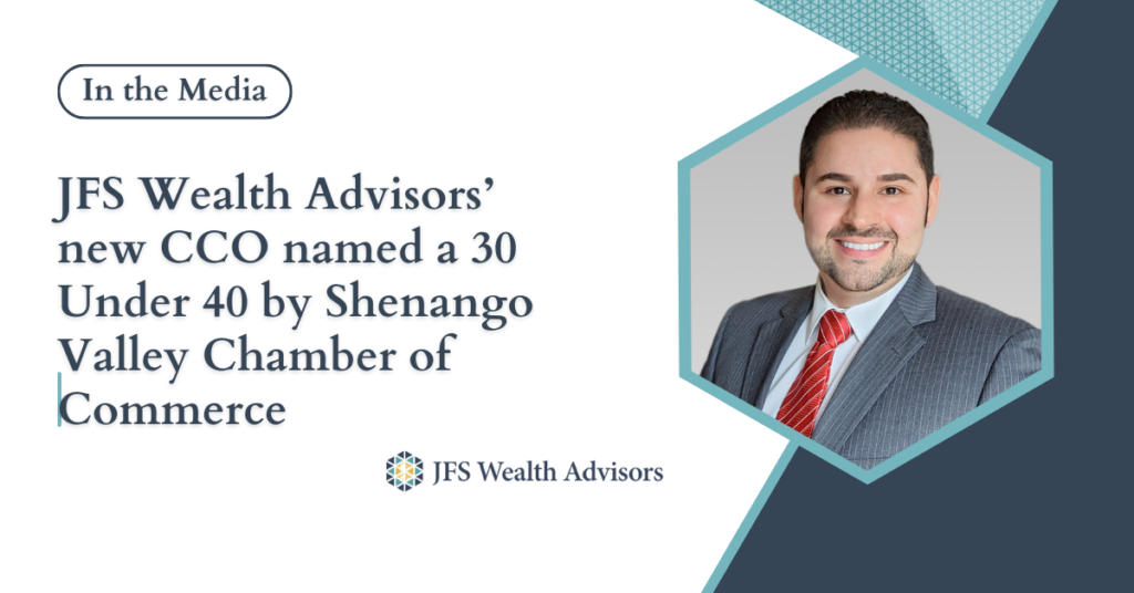 JFS Wealth Advisors’ new CCO named a 30 Under 40 by Shenango Valley Chamber of Commerce