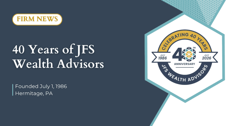 JFS Wealth Advisors Announces 40th Anniversary Milestone